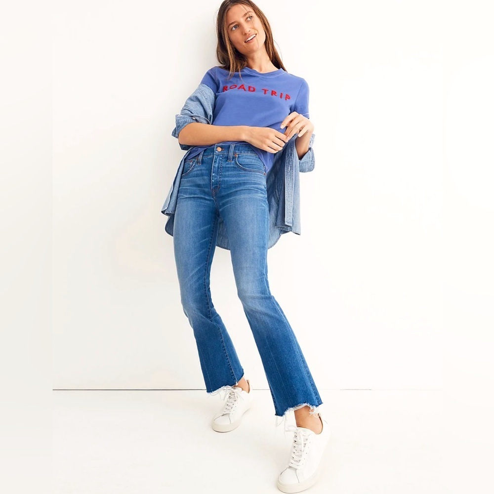 MADEWELL Cali Demi-Boot Jeans Destructed-Hem Edition 28